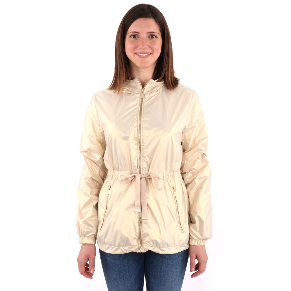 Sì Zee Beige Nylon Giacche e Cappotti