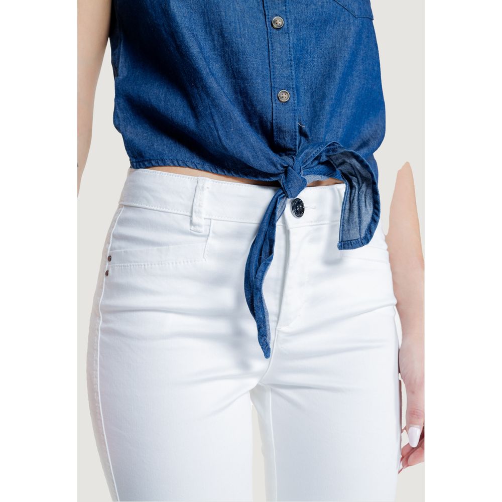 Jeans e pantaloni bianchi in cotone Street One