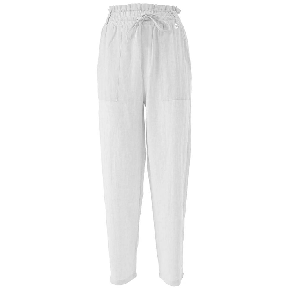 Sì Zee Jeans e pantaloni in lino bianco