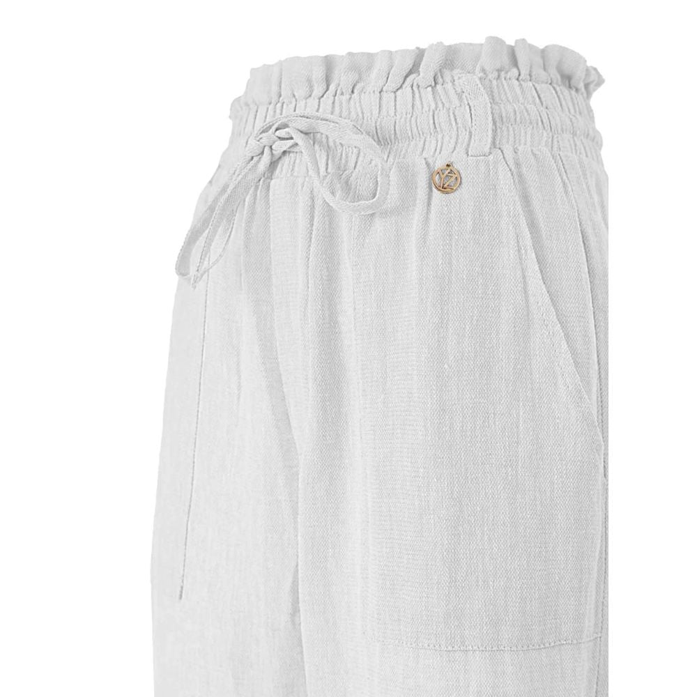 Sì Zee Jeans e pantaloni in lino bianco