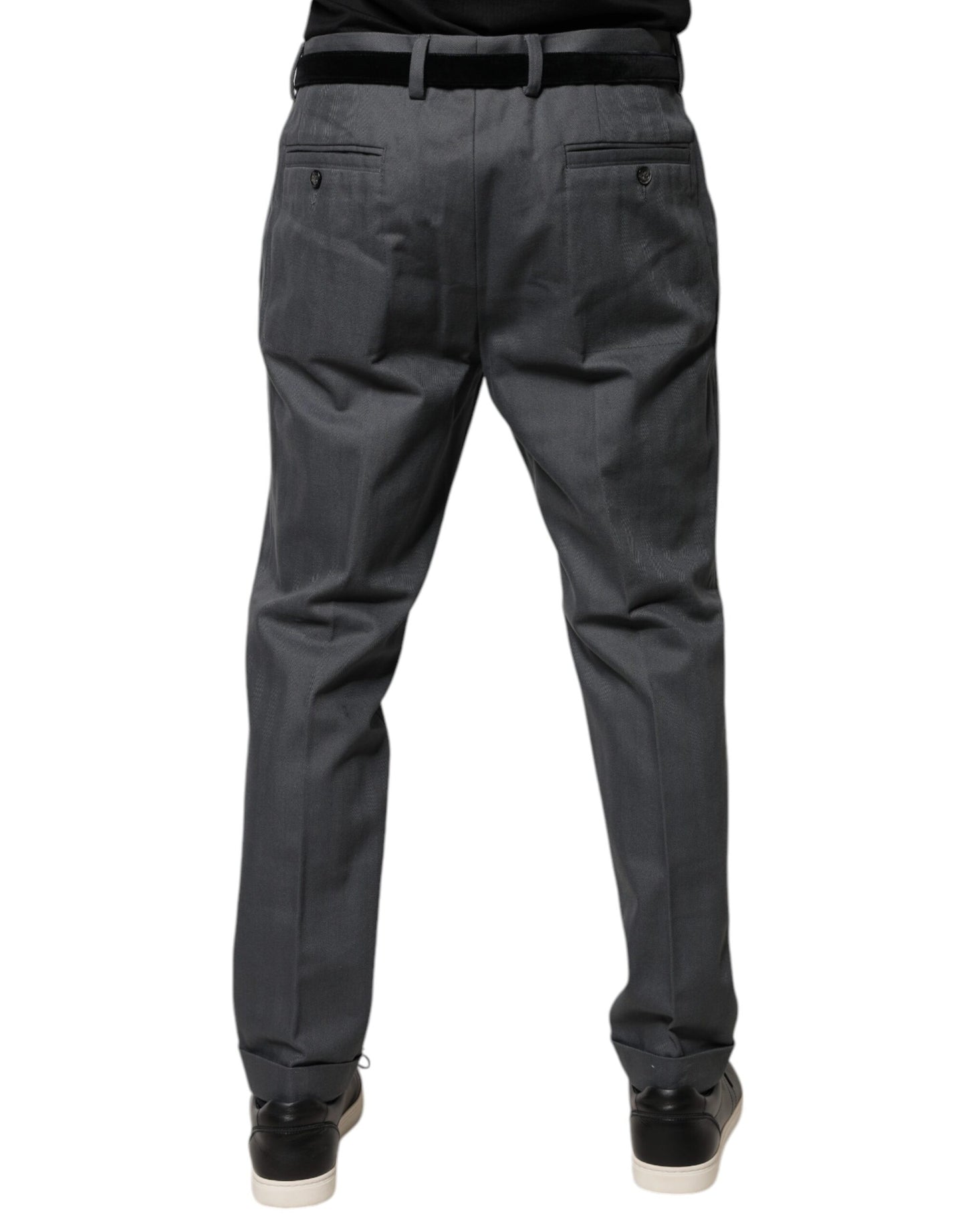 Pantaloni eleganti affusolati grigi Dolce & Gabbana