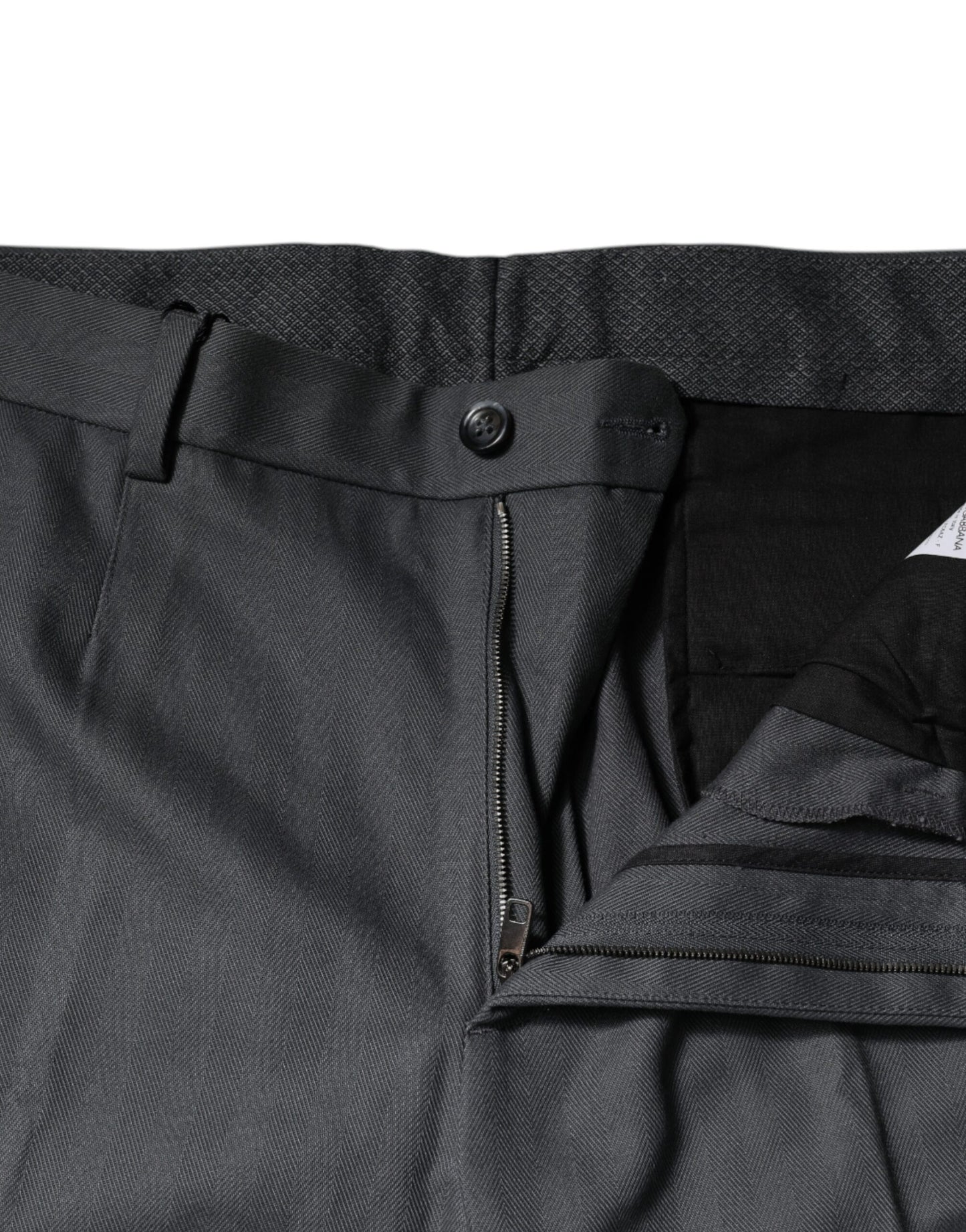 Pantaloni eleganti affusolati grigi Dolce & Gabbana