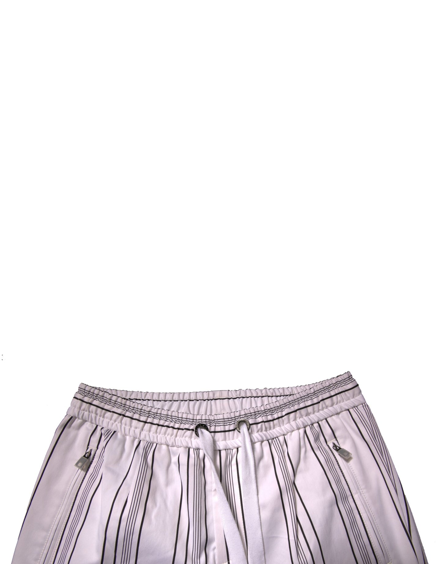 Dolce & Gabbana Pantaloni skinny in cotone a righe bianche