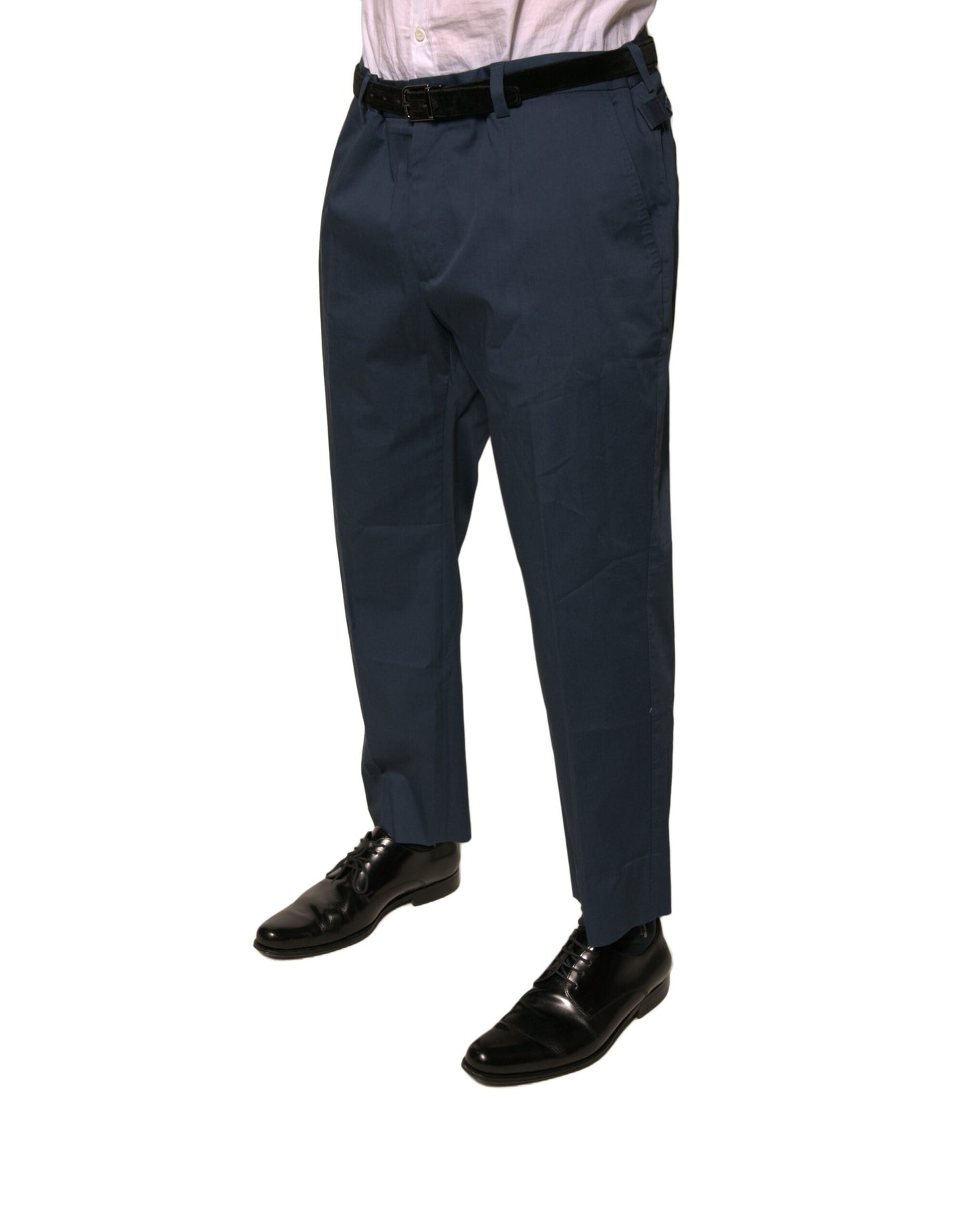 Pantaloni da uomo aderenti in cotone blu Dolce & Gabbana