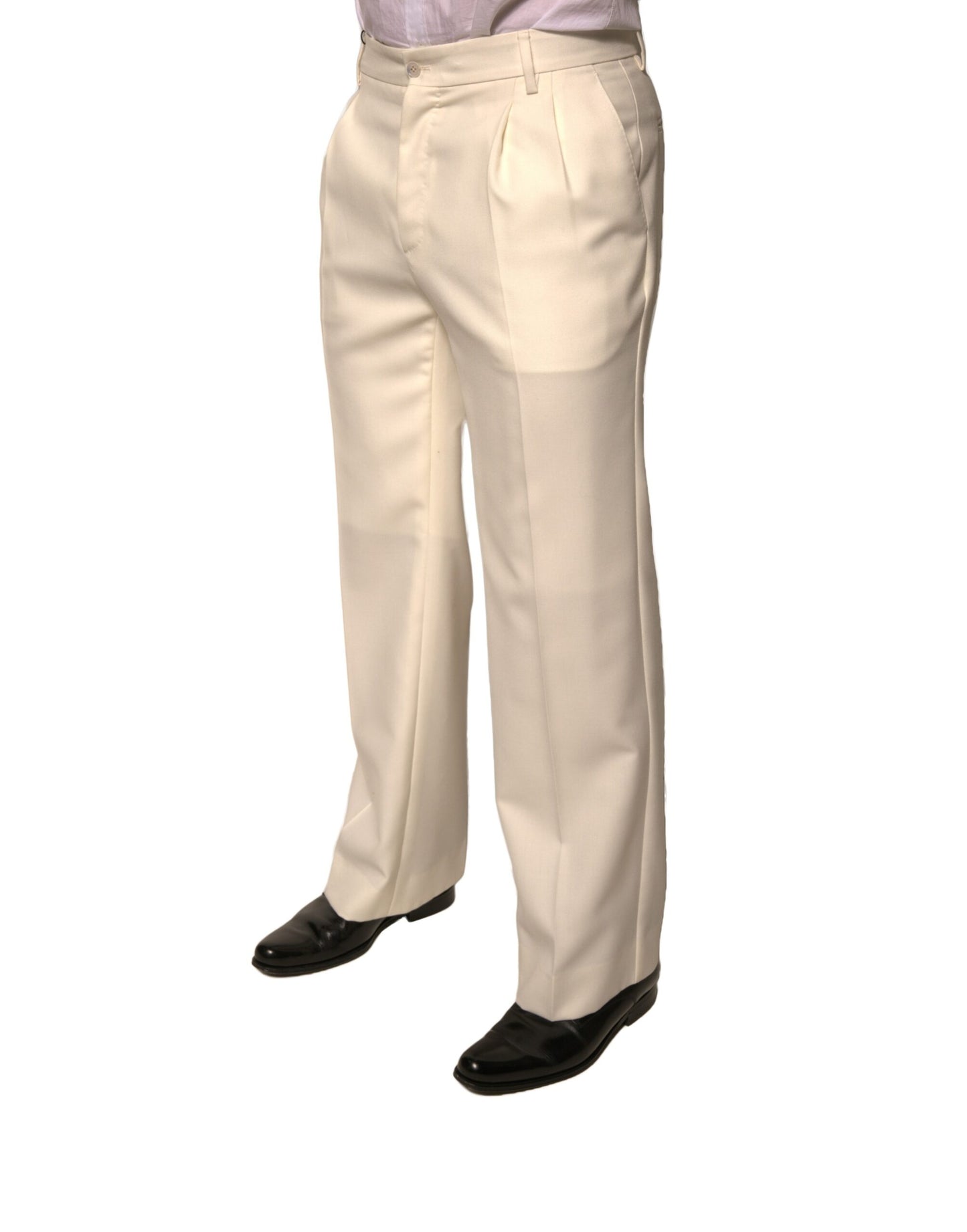 Pantaloni dritti Dolce & Gabbana Off White