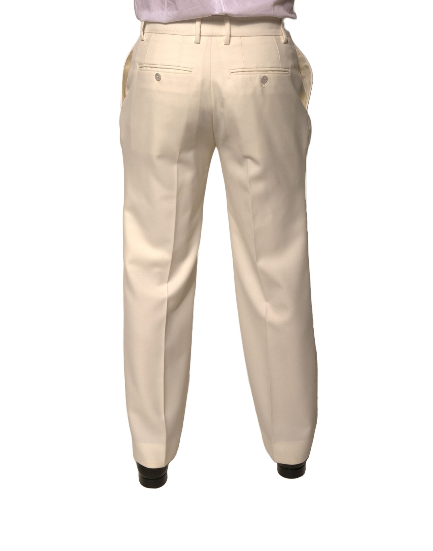 Pantaloni dritti Dolce & Gabbana Off White