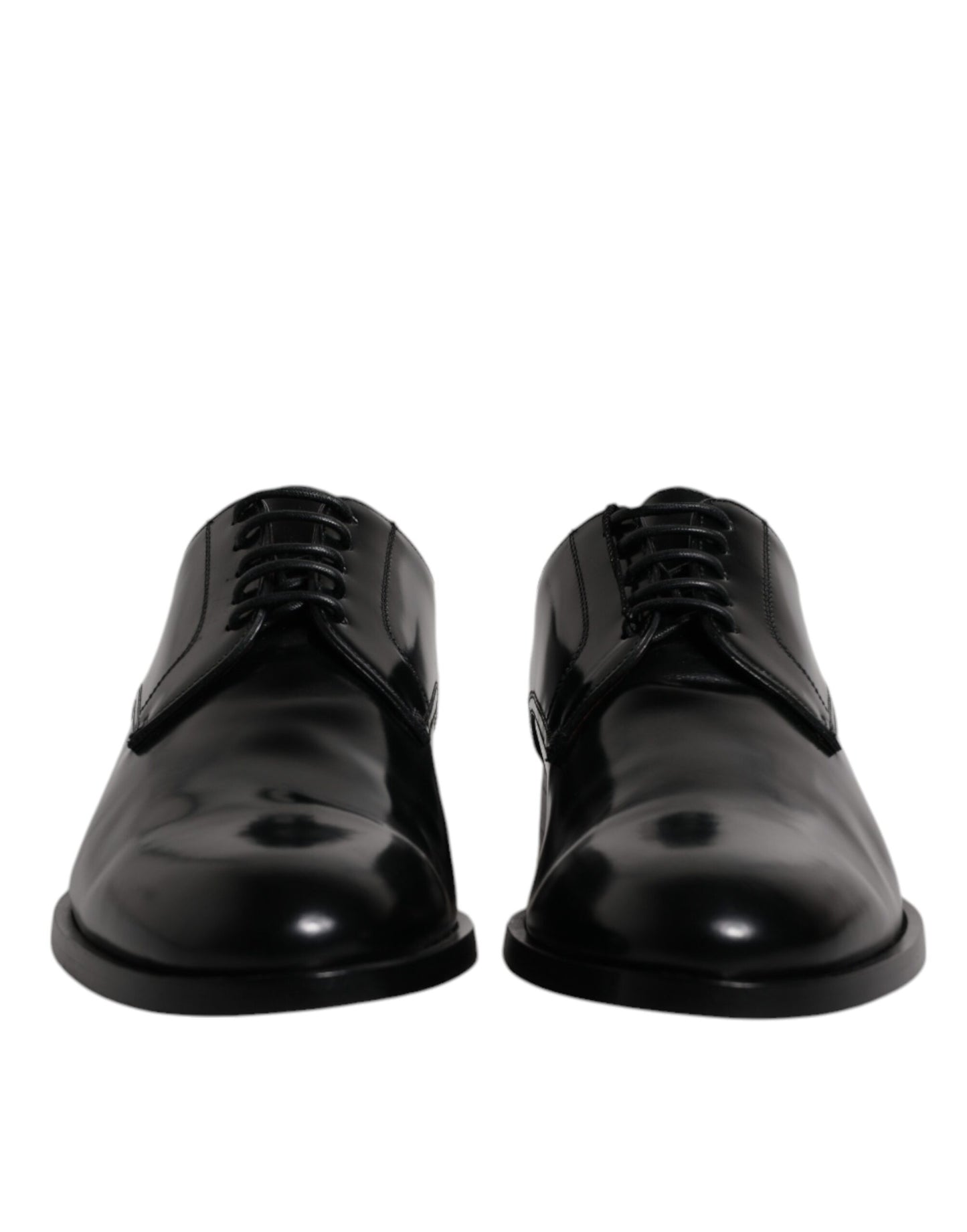 Dolce & Gabbana Scarpe eleganti da sera stringate in pelle di vitello nera Derby