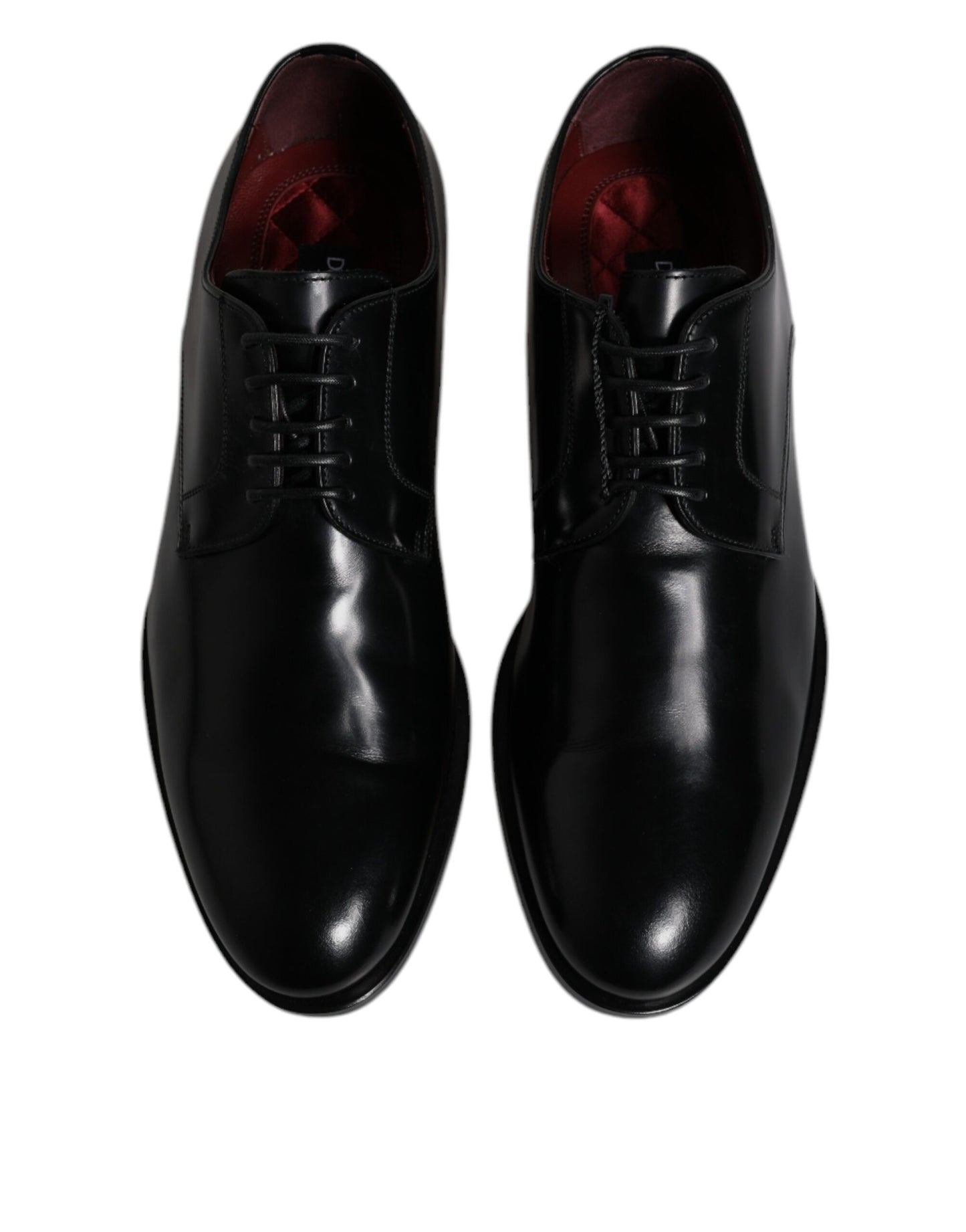 Dolce & Gabbana Scarpe eleganti da sera stringate in pelle di vitello nera Derby