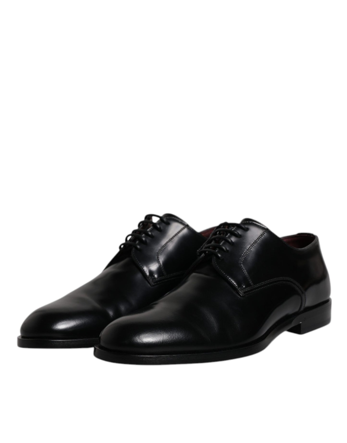 Dolce & Gabbana Scarpe eleganti da sera stringate in pelle di vitello nera Derby