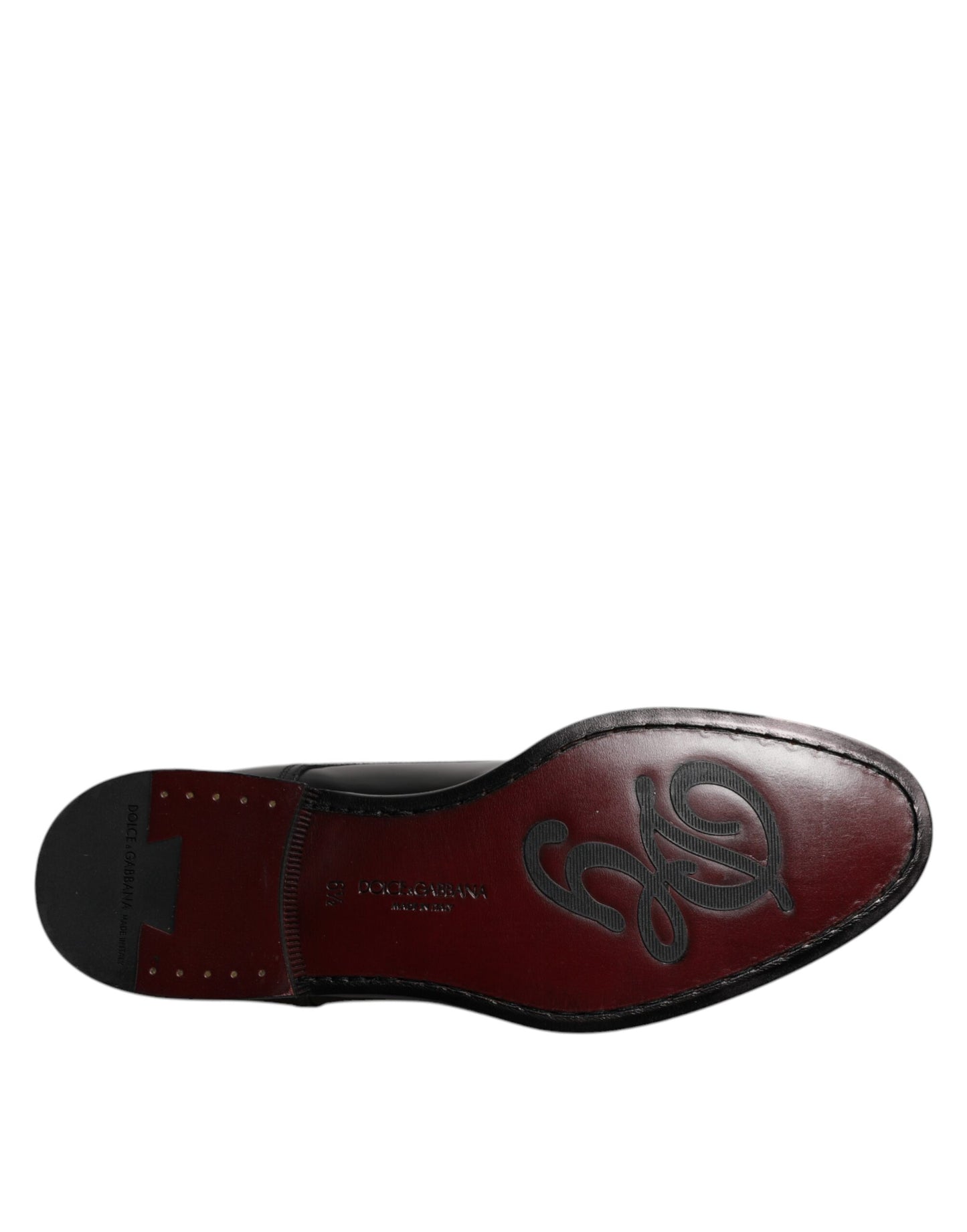 Dolce & Gabbana Scarpe eleganti da sera stringate in pelle di vitello nera Derby