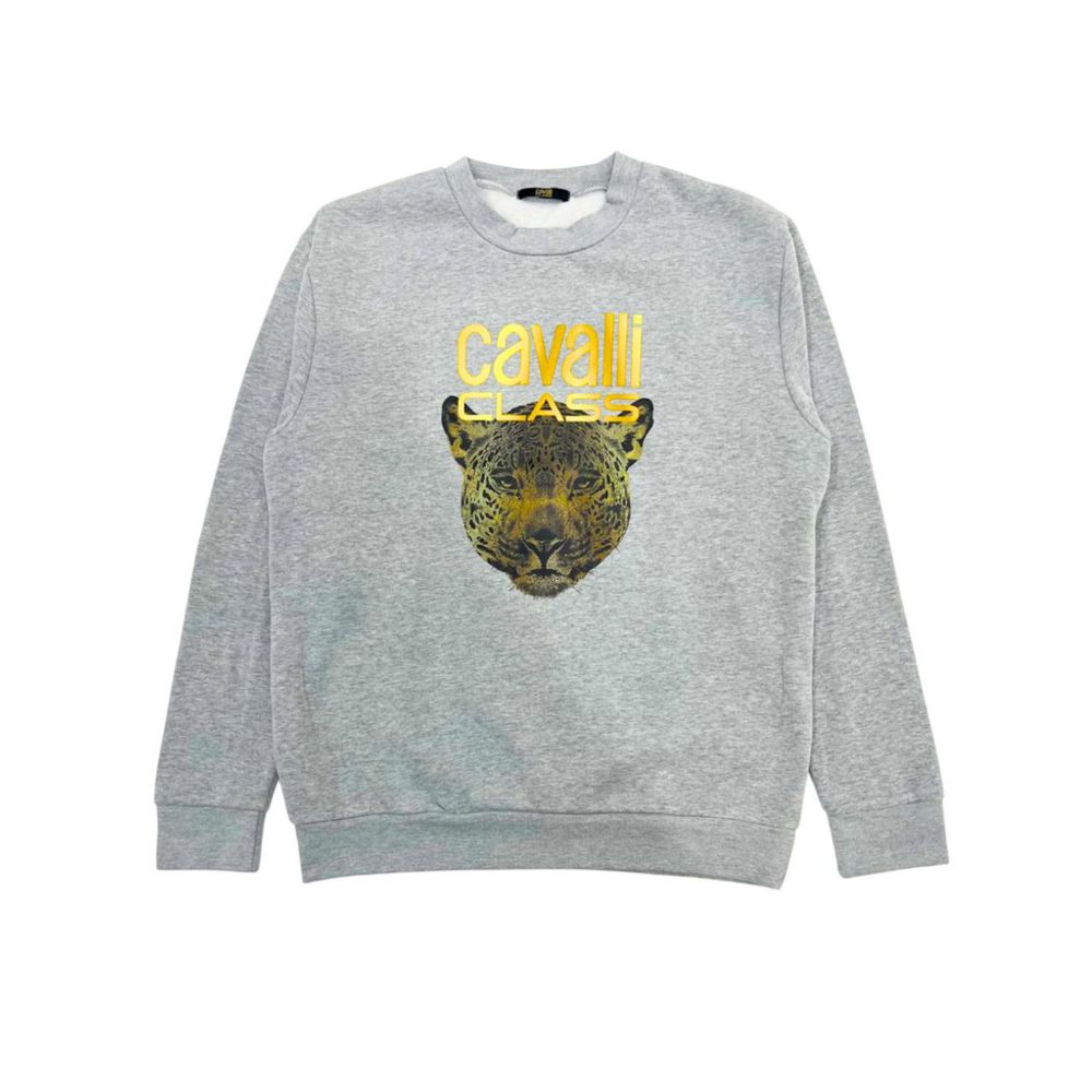 Maglione da donna in poliestere grigio Cavalli Class