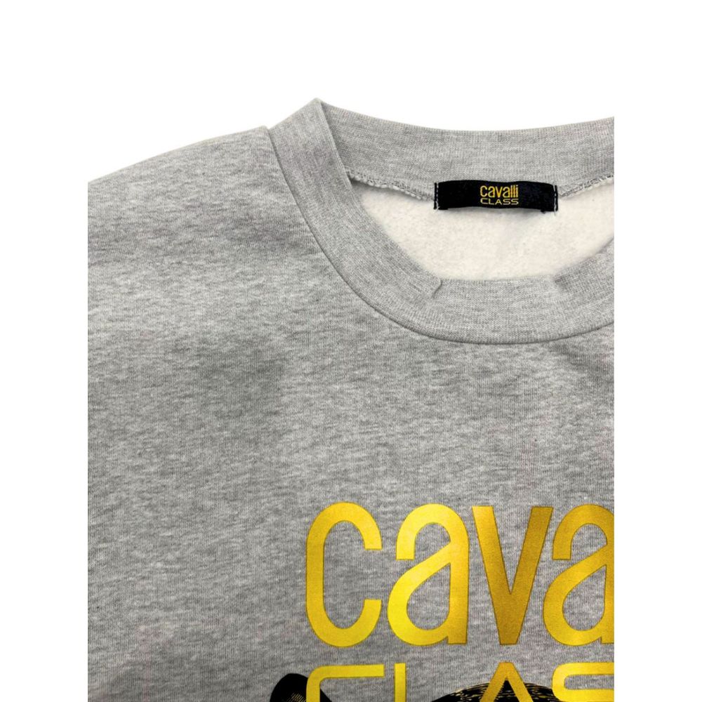 Maglione da donna in poliestere grigio Cavalli Class