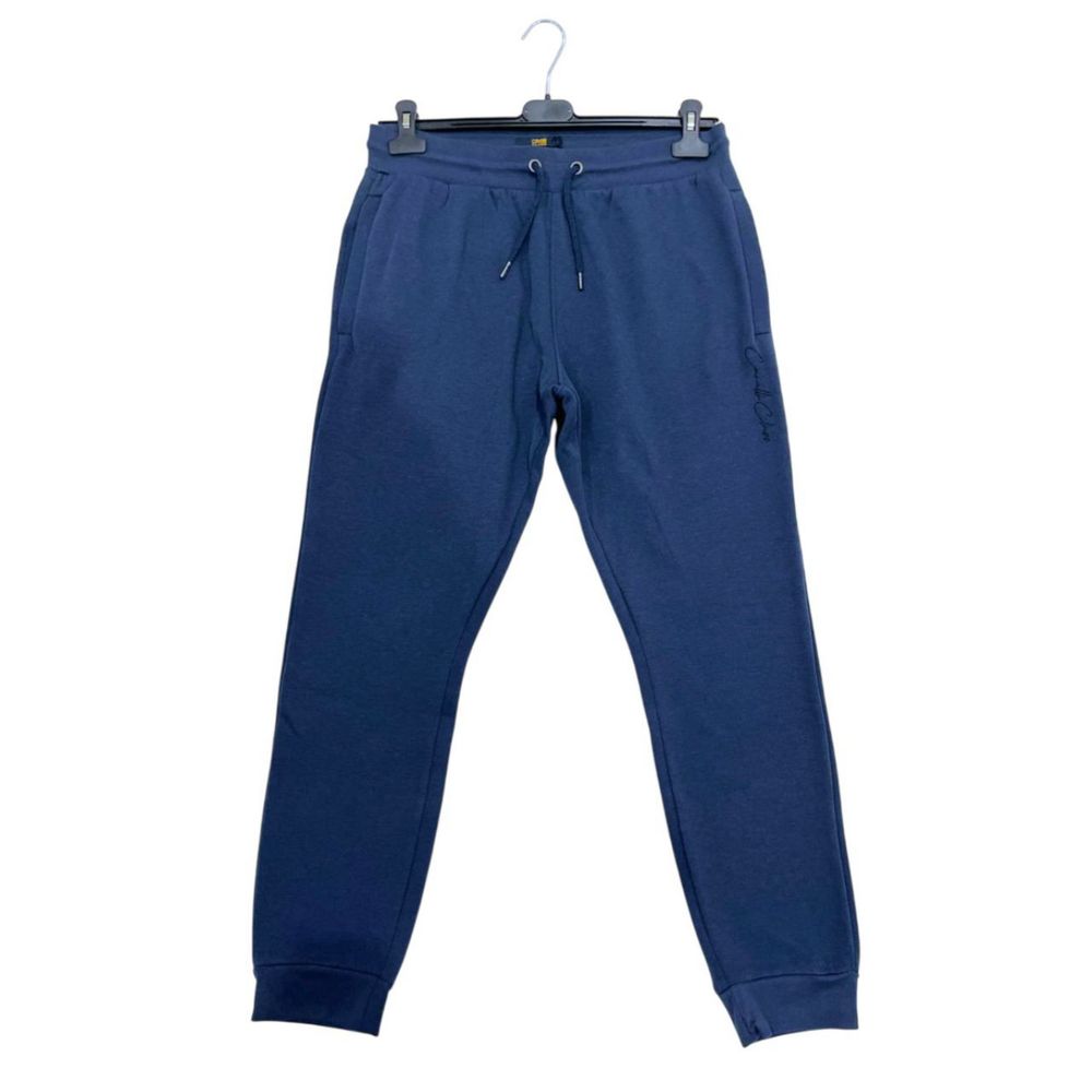 Pantaloni da donna in poliestere blu Cavalli Class