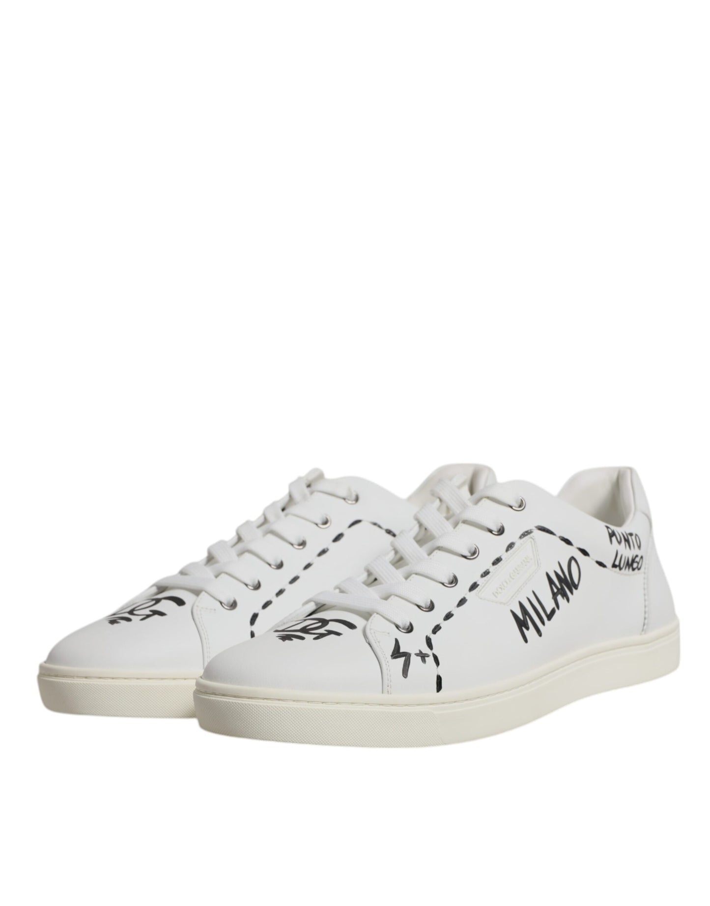 Dolce & Gabbana Scarpe da ginnastica basse Milano in pelle bianca