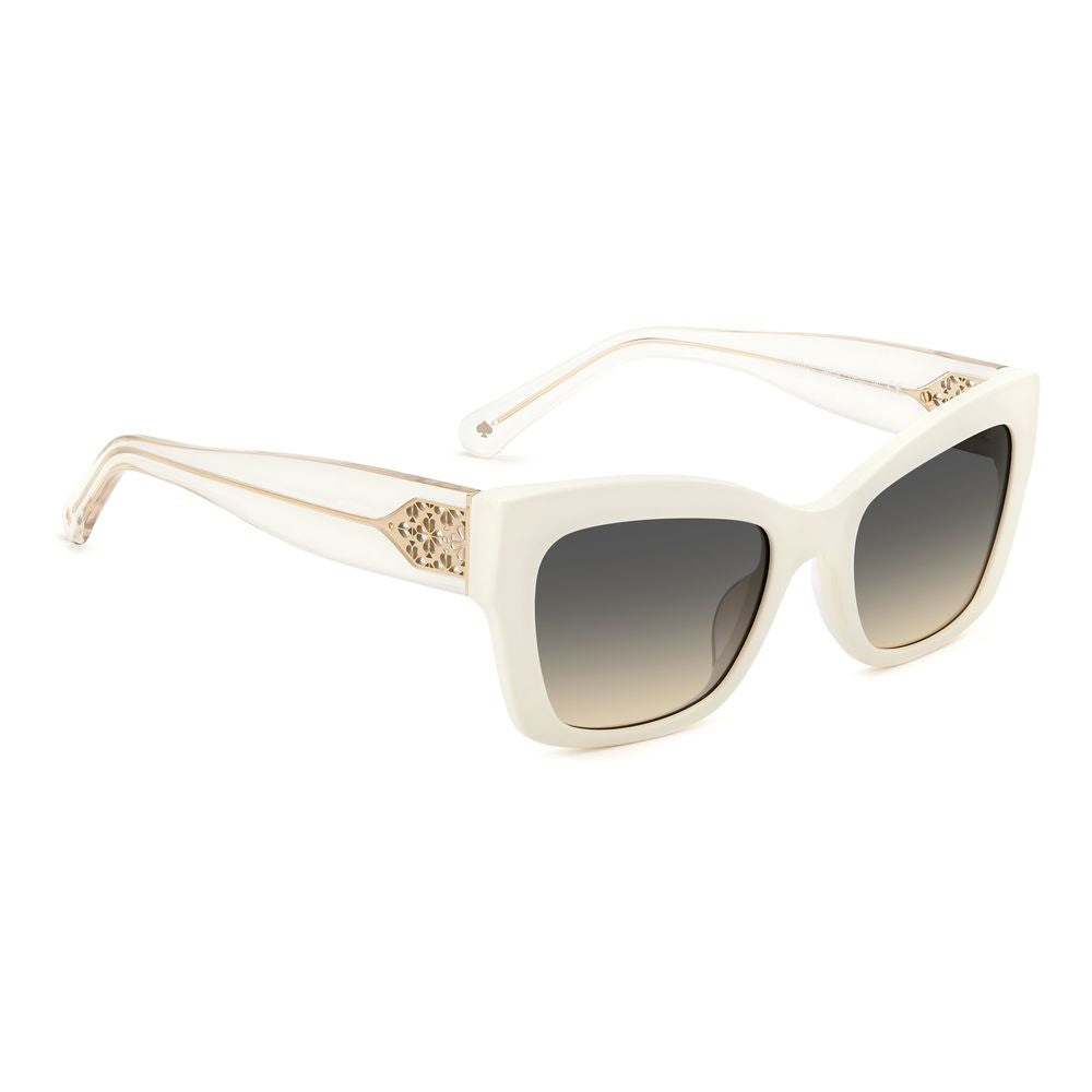 Occhiali da sole Kate Spade in acetato bianco