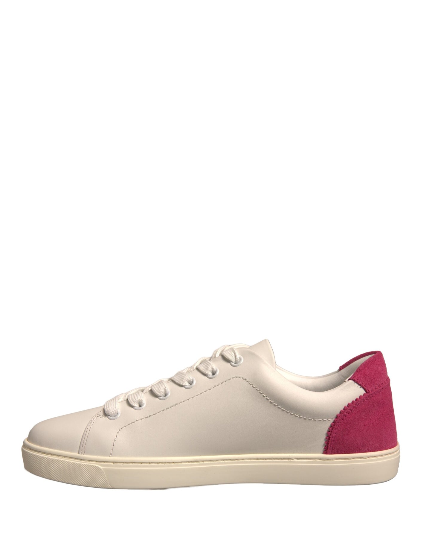 Dolce & Gabbana Scarpe da ginnastica basse in pelle scamosciata bianca
