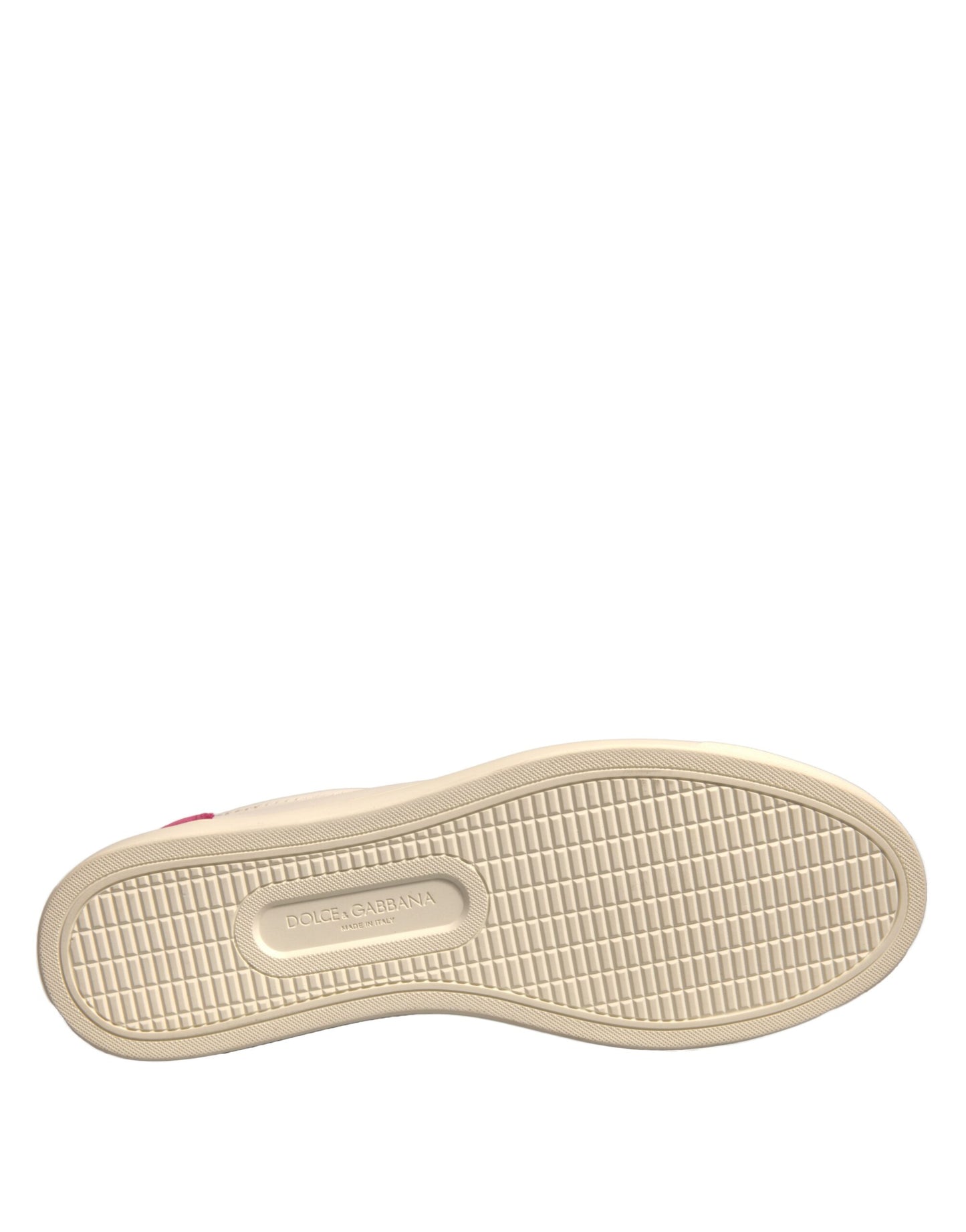 Dolce & Gabbana Scarpe da ginnastica basse in pelle scamosciata bianca