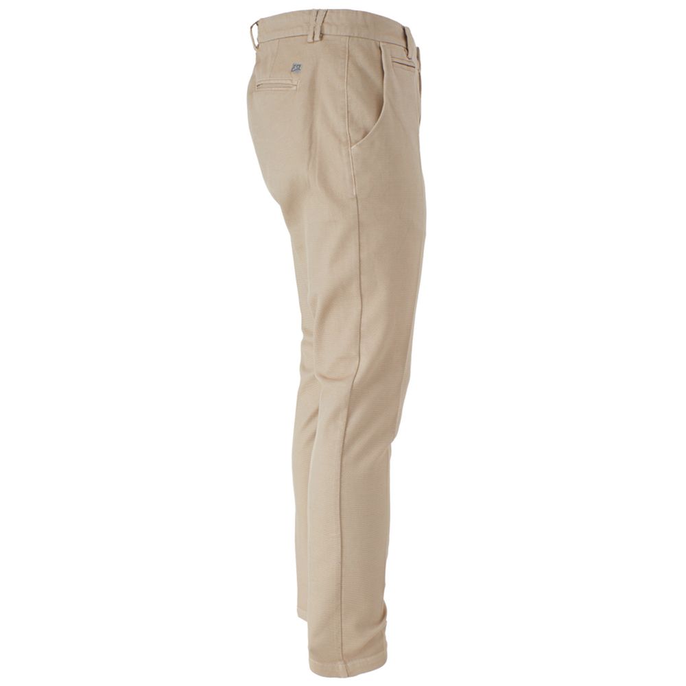 Sì Zee Beige Jeans e Pantaloni in Cotone