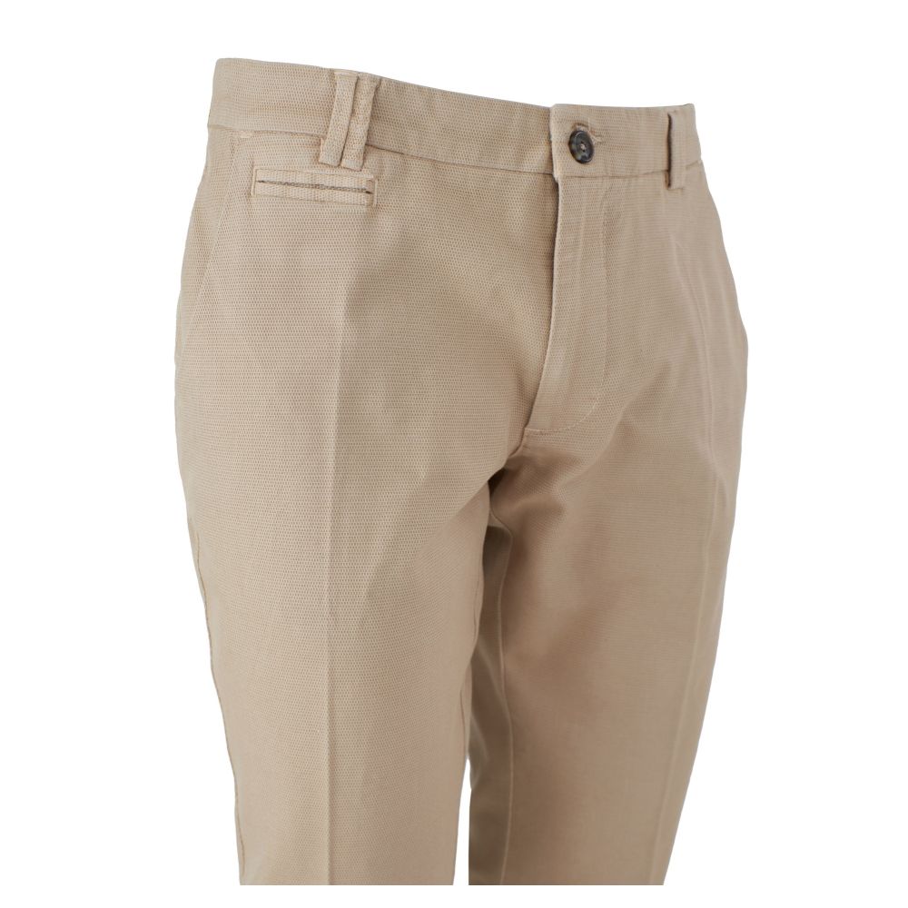 Sì Zee Beige Jeans e Pantaloni in Cotone