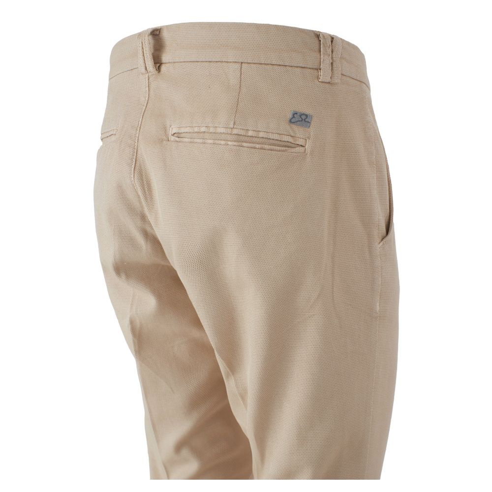 Sì Zee Beige Jeans e Pantaloni in Cotone