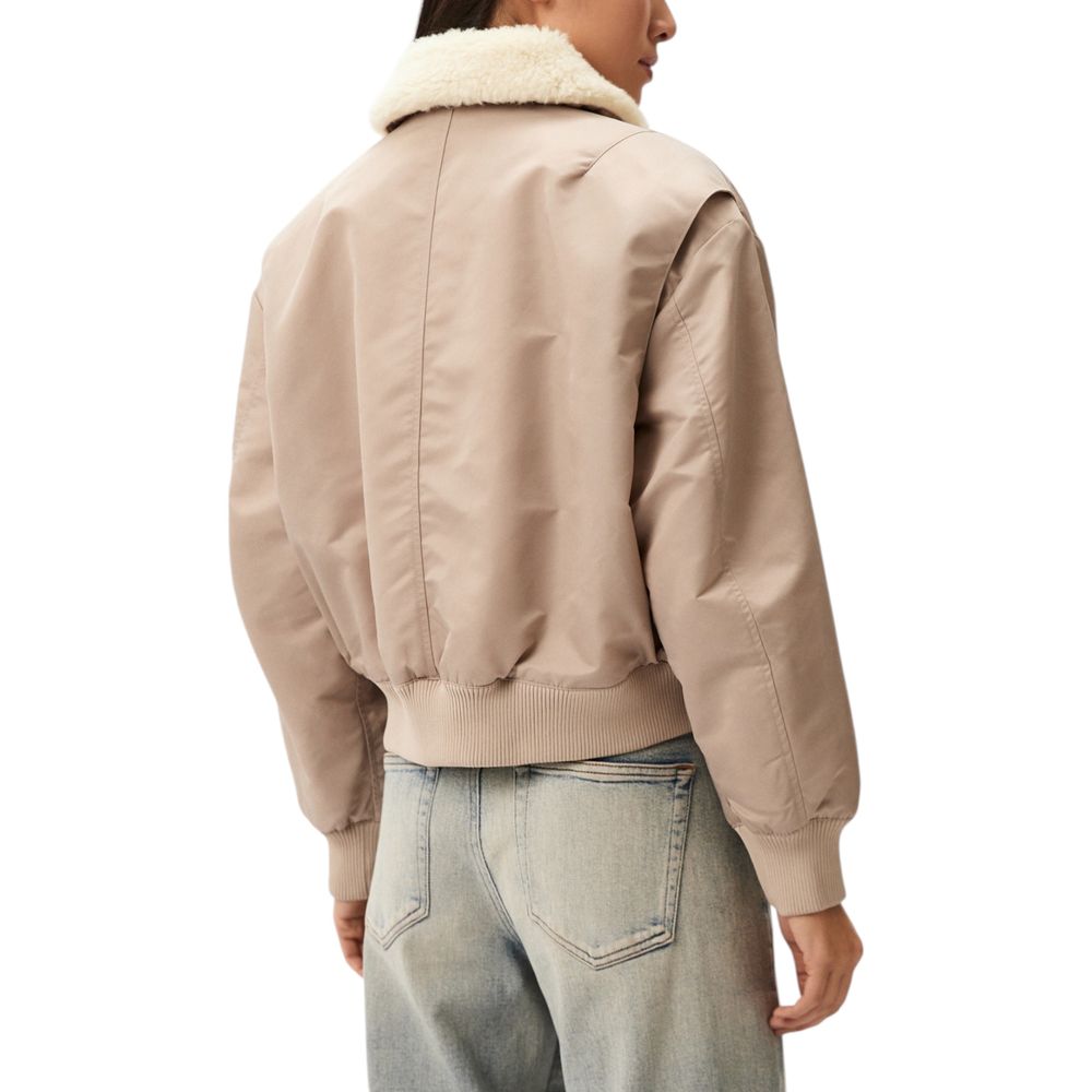Calvin Klein Jeans Beige Poliestere Giacche e Cappotti
