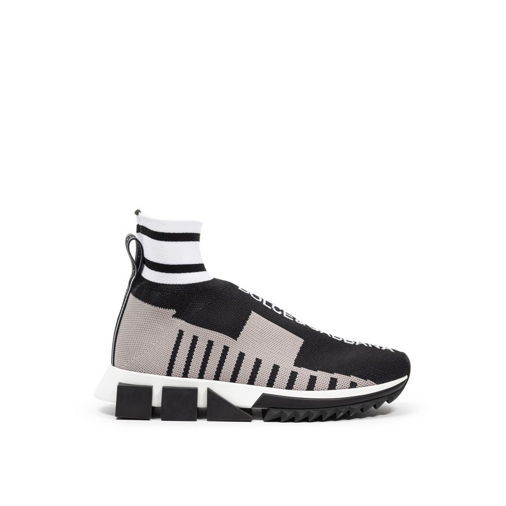 Dolce & Gabbana Sneaker in tessuto nero e cotone
