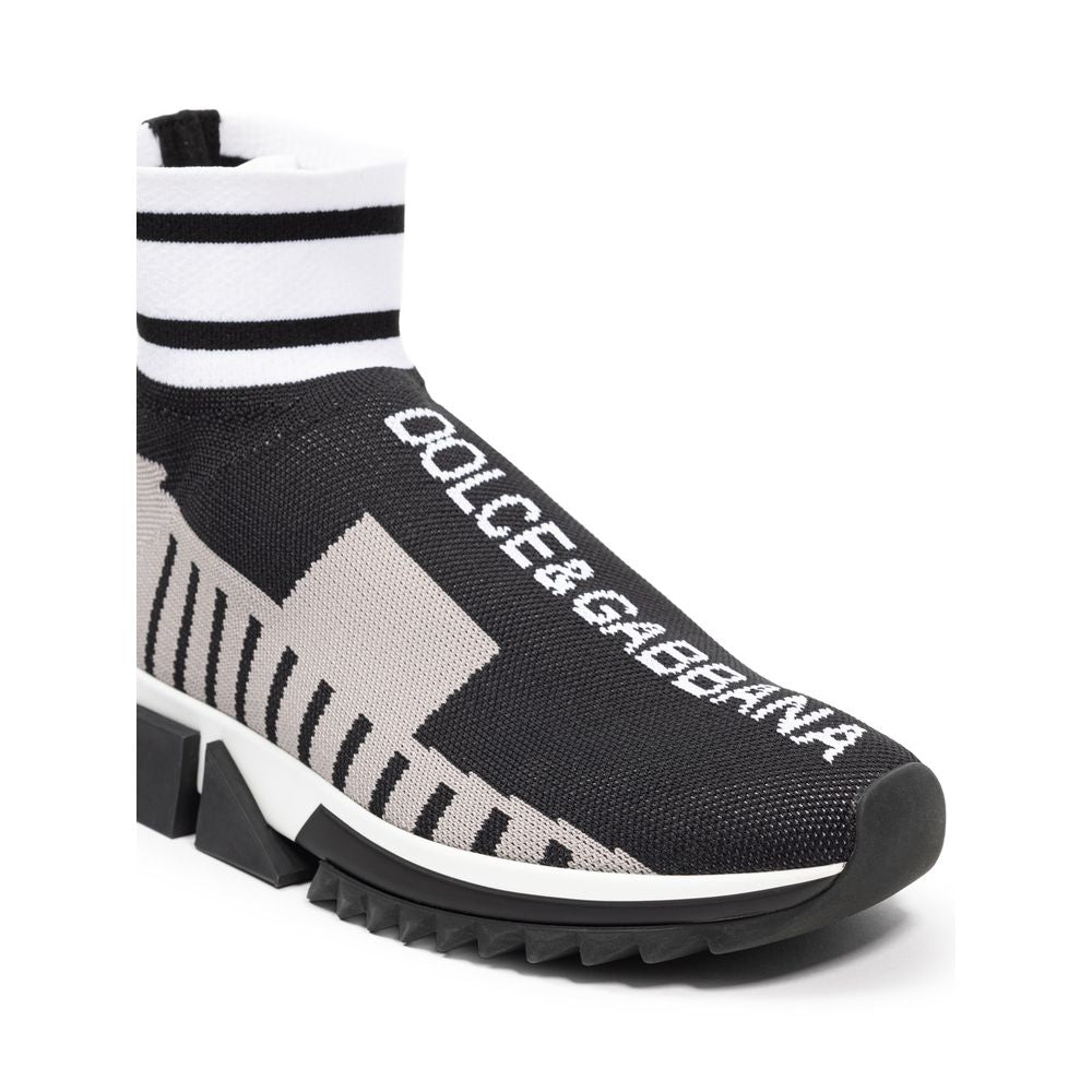 Dolce & Gabbana Sneaker in tessuto nero e cotone
