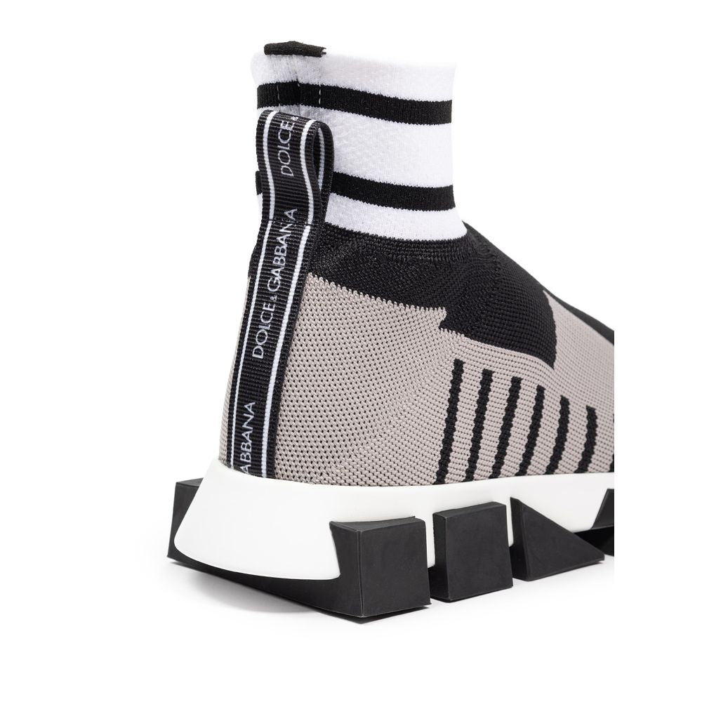 Dolce & Gabbana Sneaker in tessuto nero e cotone