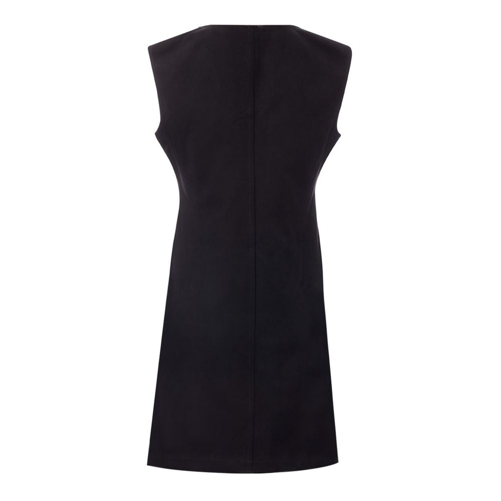 Bottega Veneta Elegante Abito in Viscosa Nero Essentials