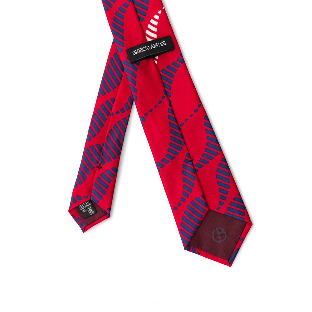 Cravatte e papillon in seta rossa Giorgio Armani
