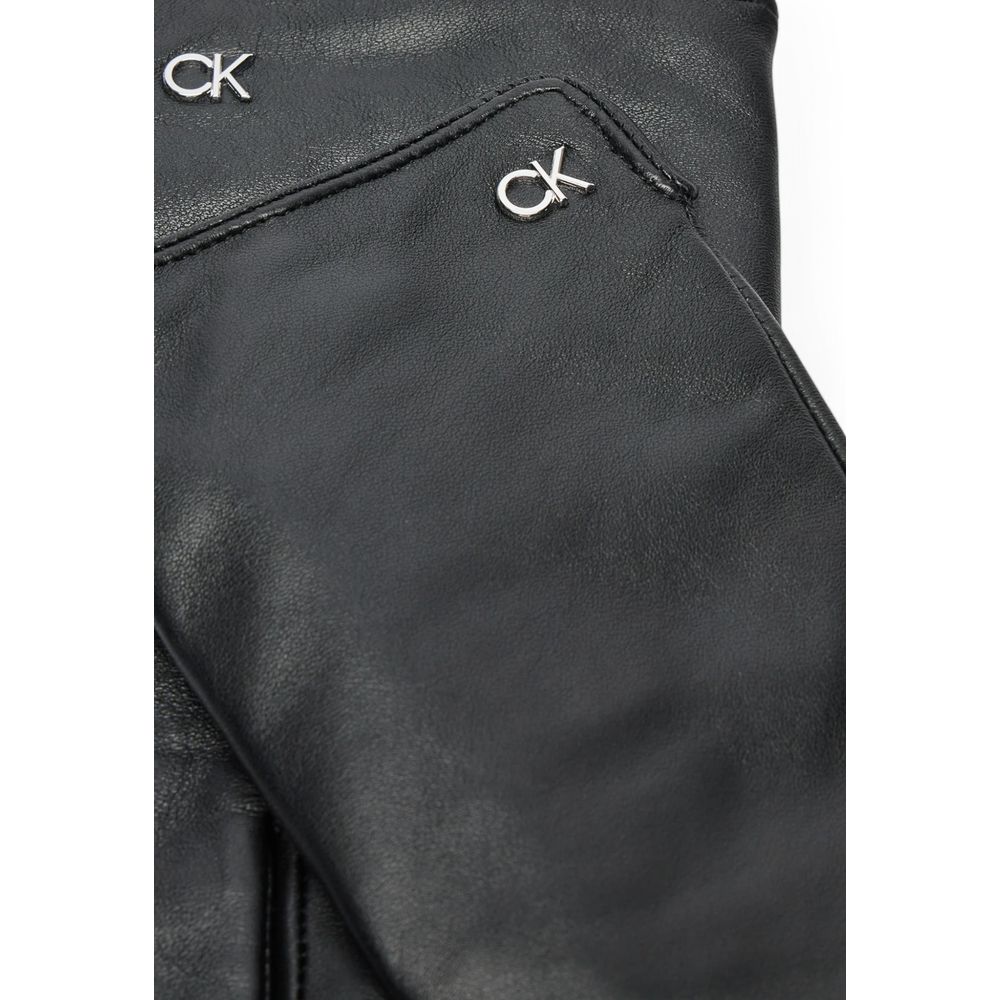 Calvin Klein Guanto in pelle nera