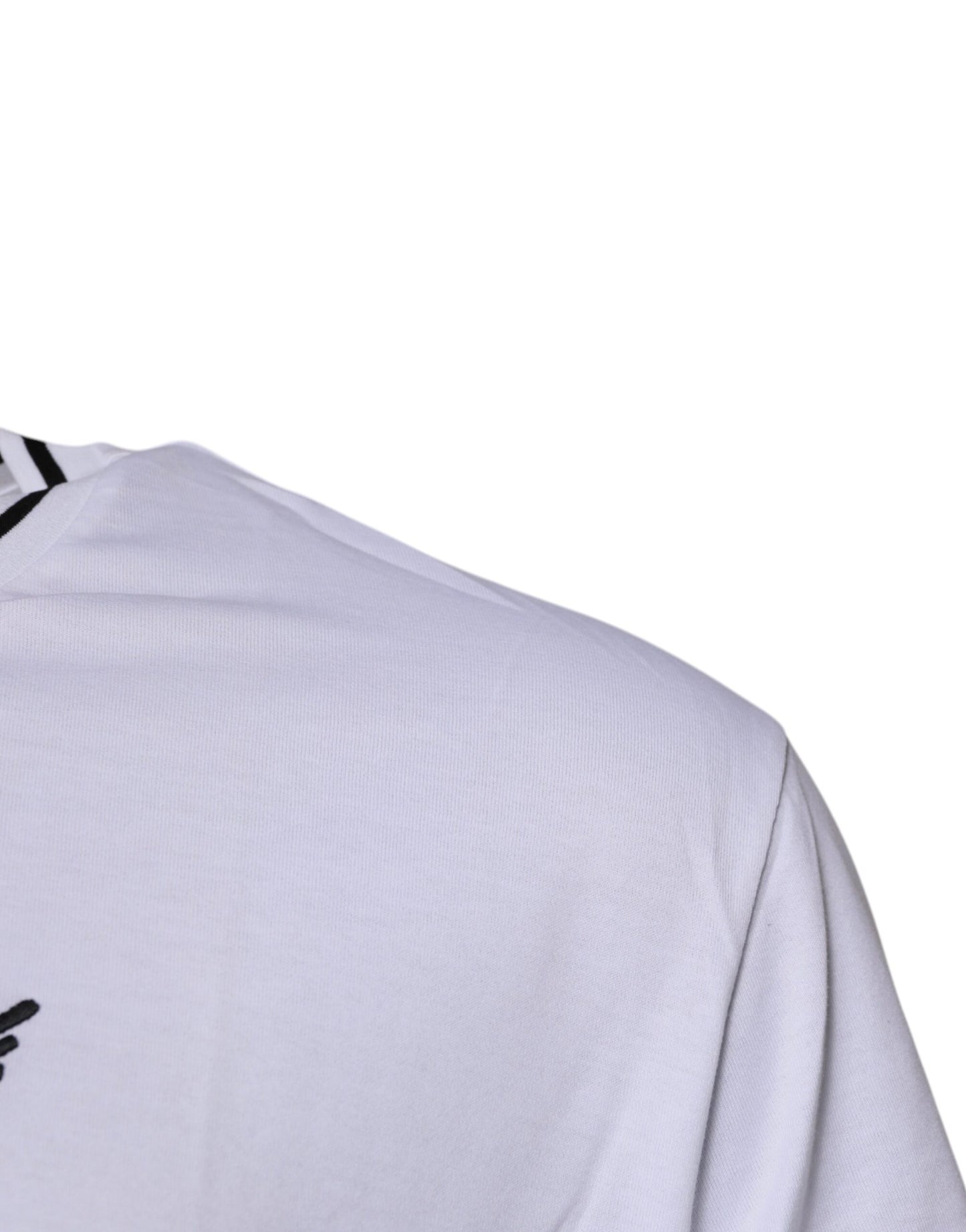 Dolce & Gabbana T-shirt a maniche corte con cuore sacro bianco
