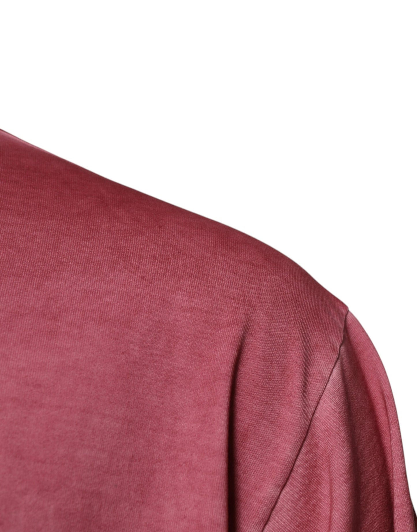 Dolce & Gabbana T-shirt girocollo in cotone con stampa logo rosa