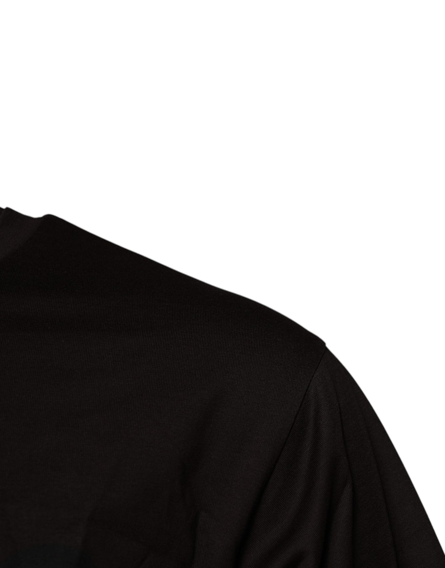 Dolce & Gabbana T-shirt girocollo in cotone con logo marrone scuro