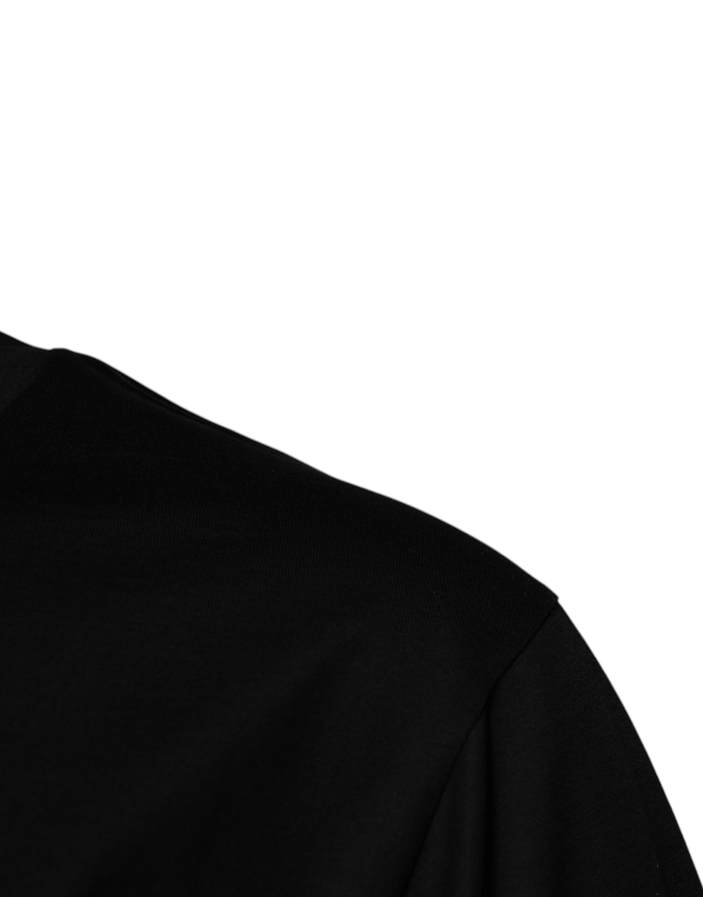 Dolce & Gabbana T-shirt girocollo da uomo in cotone con logo nero