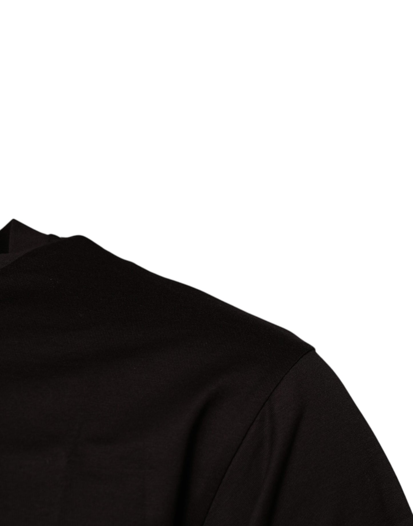 Dolce & Gabbana T-shirt girocollo in cotone con logo marrone scuro