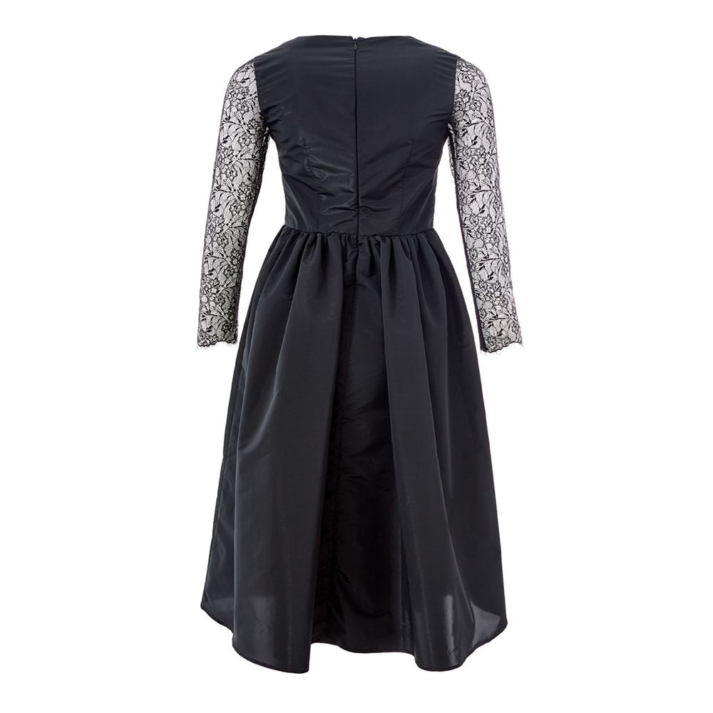 Lardini Elegante Abito Nero in Poliestere