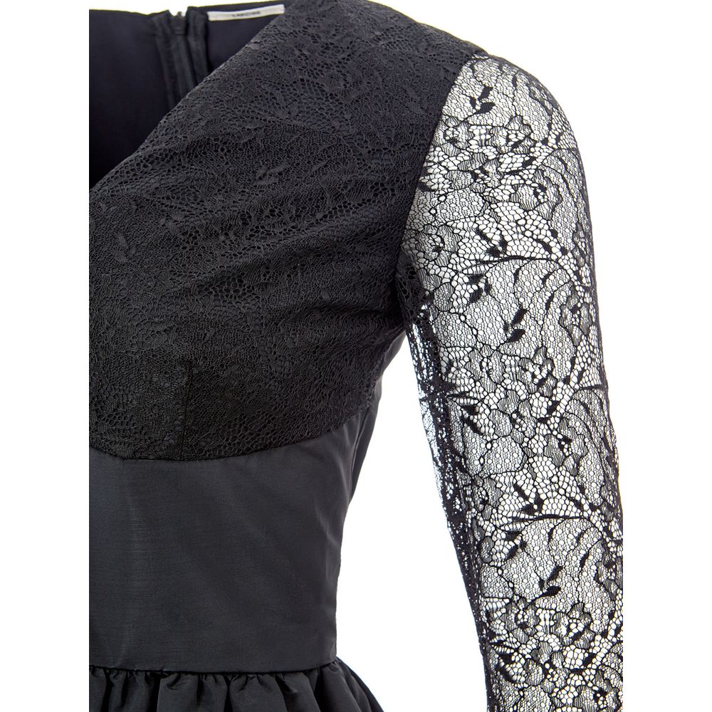 Lardini Elegante Abito Nero in Poliestere