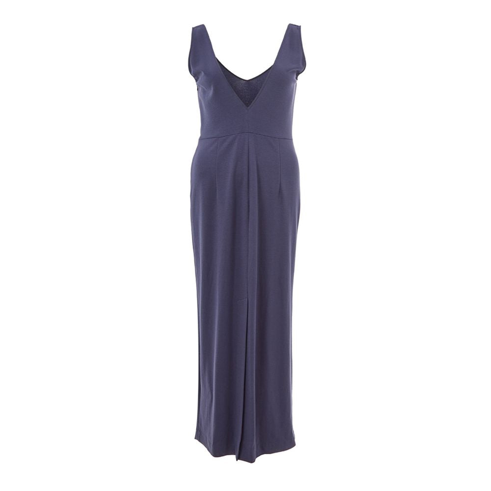 Abito in viscosa blu Lardini