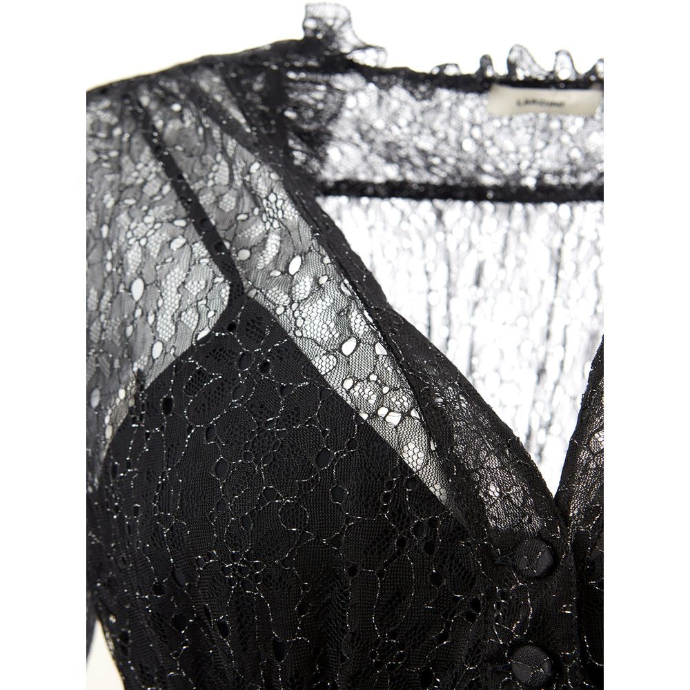 Lardini Elegante Abito Nero Nylon