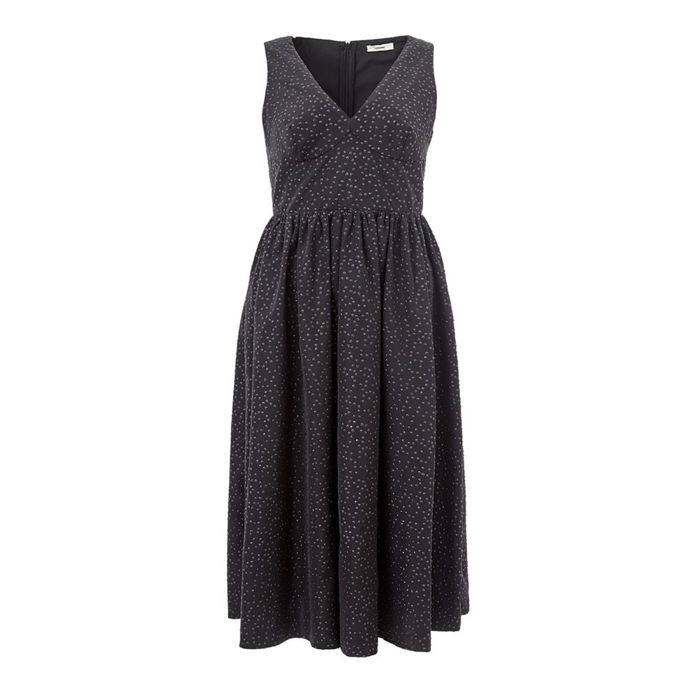 Lardini Elegante Abito Nero in Polietilene