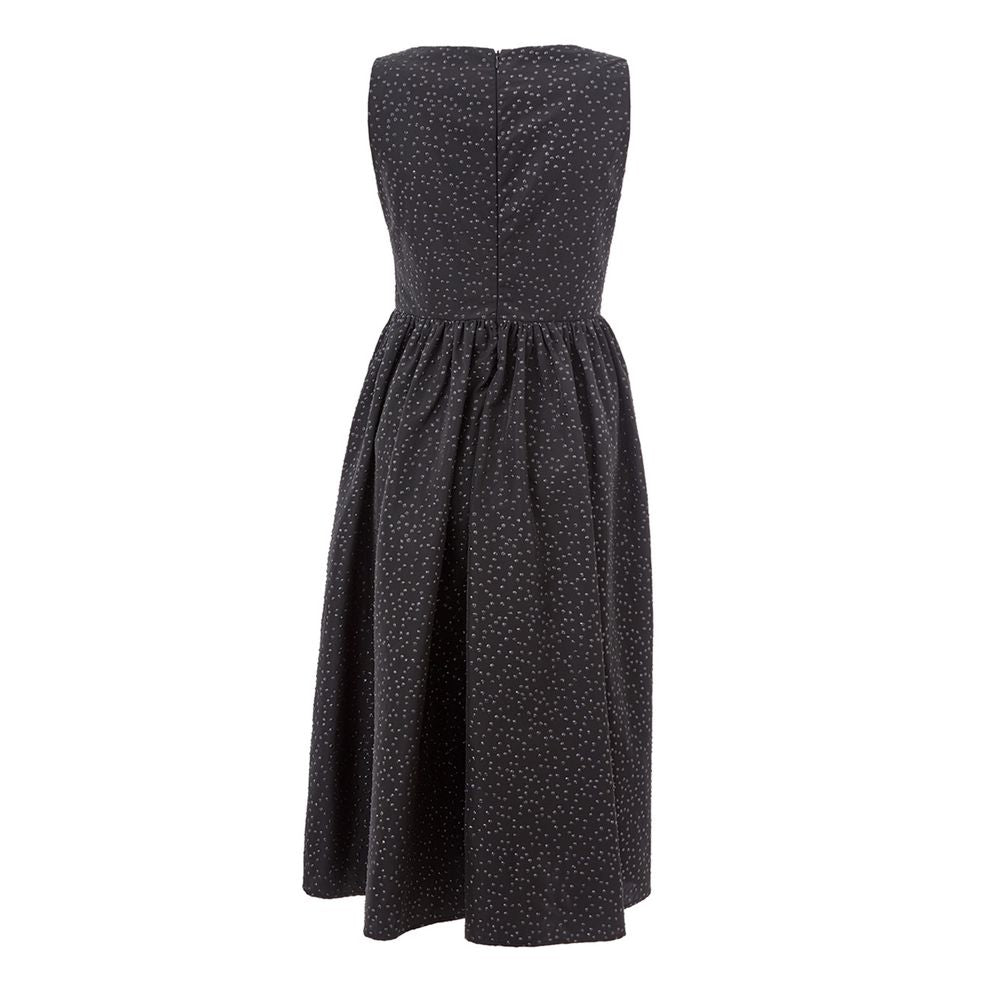 Lardini Elegante Abito Nero in Polietilene