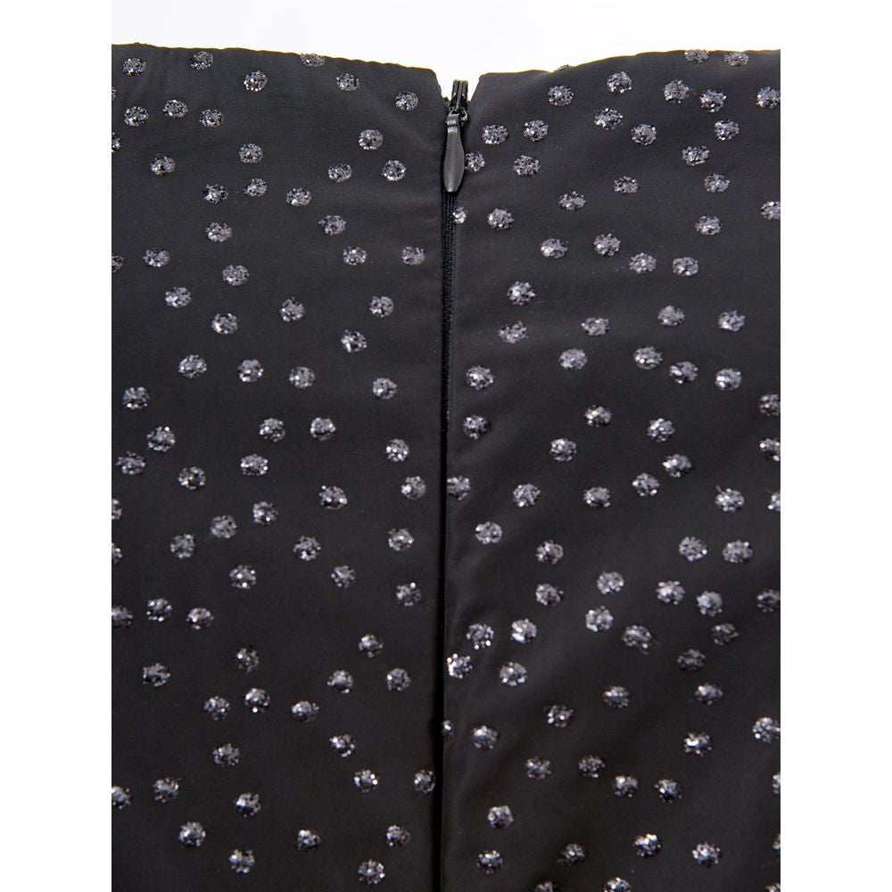 Lardini Elegante Abito Nero in Polietilene