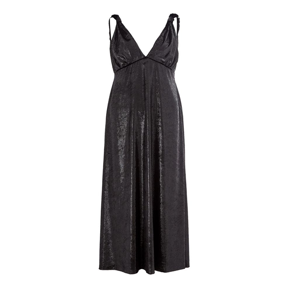 Lardini Elegante Abito Nero in Poliestere