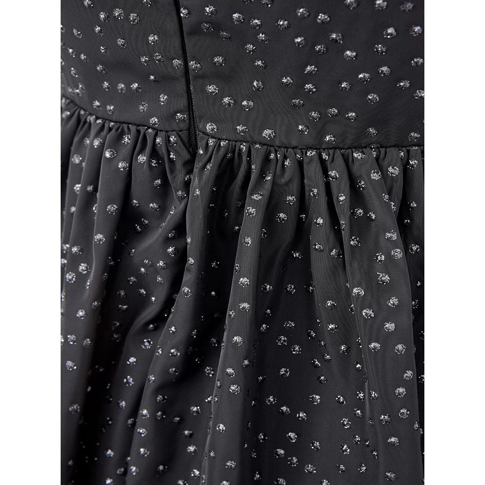 Lardini Elegante Abito Nero in Polietilene