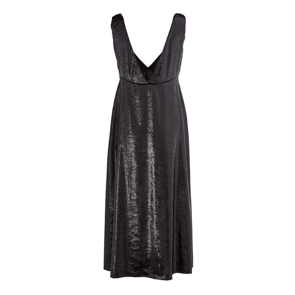 Lardini Elegante Abito Nero in Poliestere