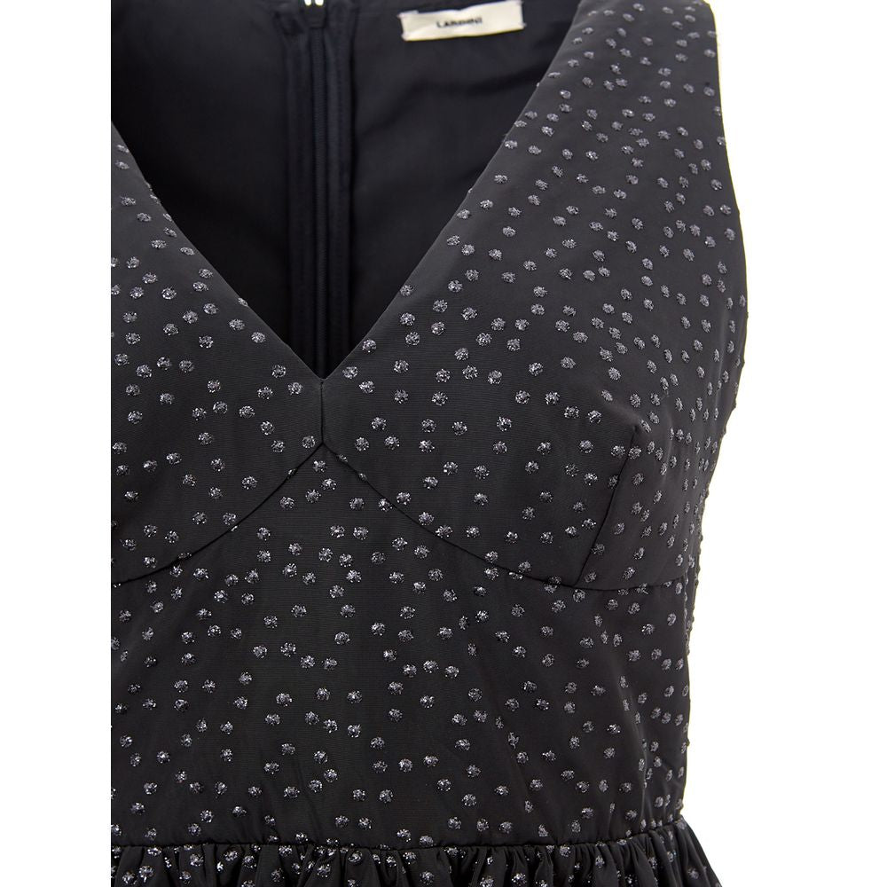 Lardini Elegante Abito Nero in Polietilene