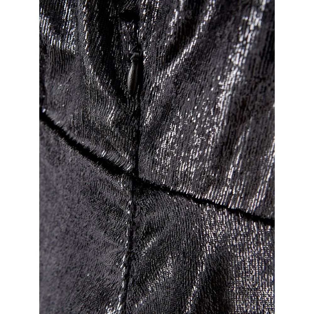 Lardini Elegante Abito Nero in Poliestere
