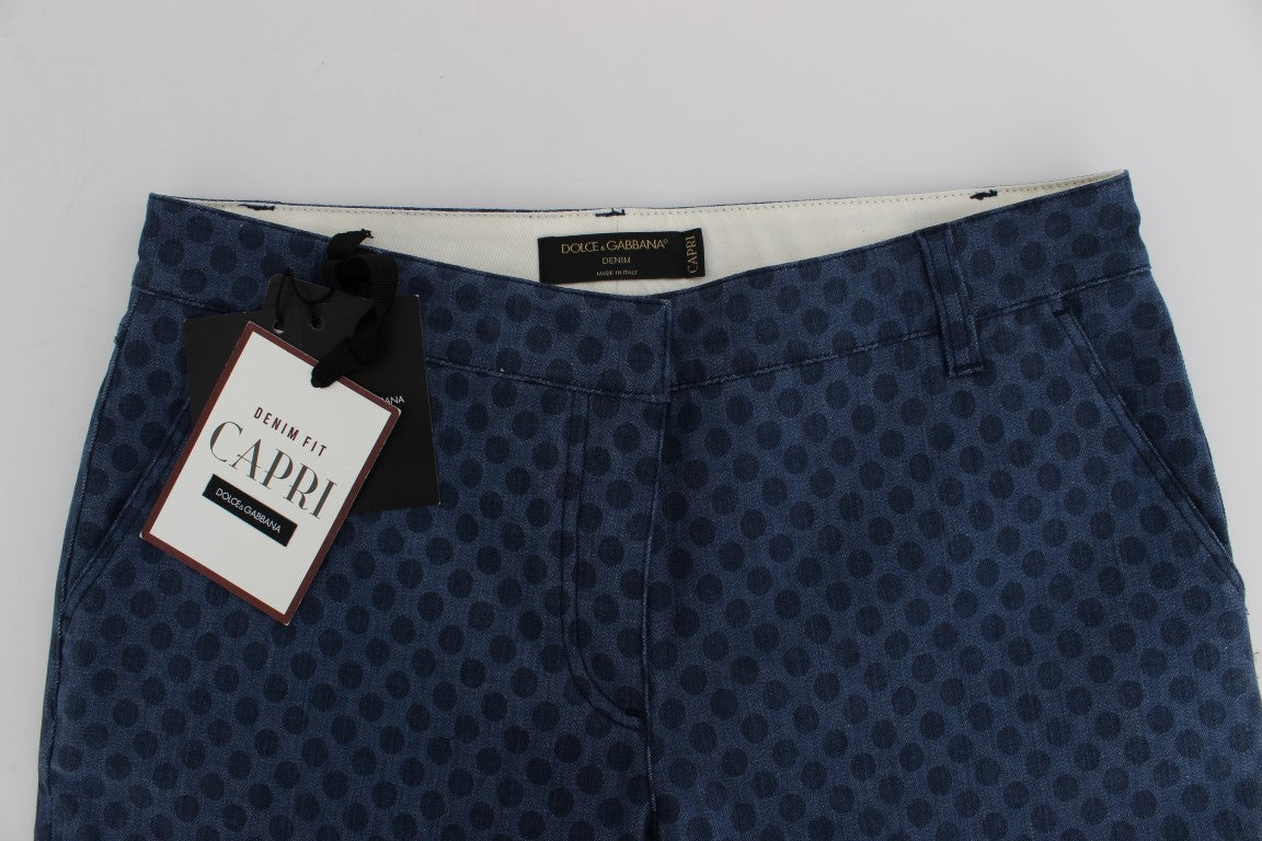 Jeans elasticizzati Capri a pois Dolce & Gabbana