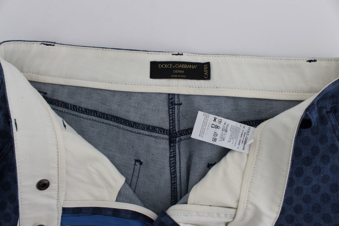 Jeans elasticizzati Capri a pois Dolce & Gabbana